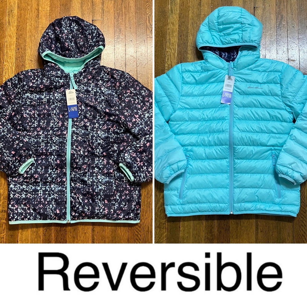 * NWT * Eddie Bauer Girl's Reversible Jacket